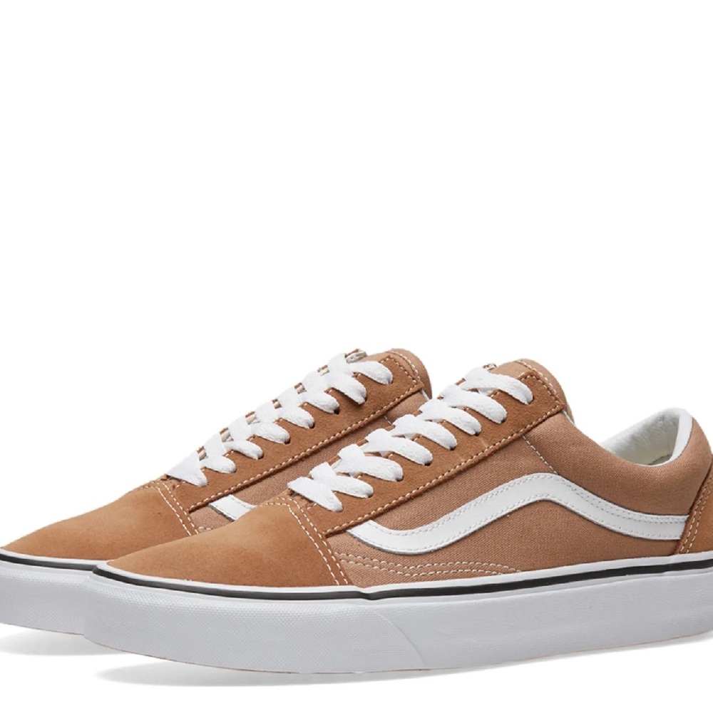 🤎NWT VANS OLD SKOOL VINTAGE SNEAKER IN TIGERS EYE/TRUE WHITE